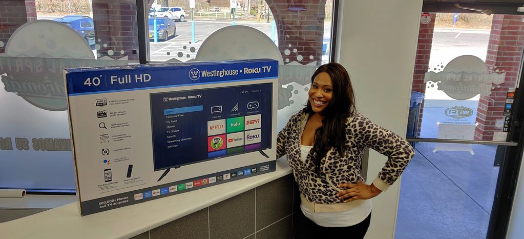 March Smart TV raffle winner, Samantha
