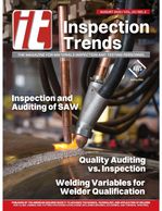 Cover of August addition of Inspection Trends Ma