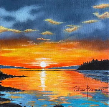 Baleine, Céline Brodeur artiste peintre