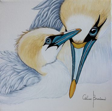 Fous de Bassan, Céline Brodeur artiste peintre