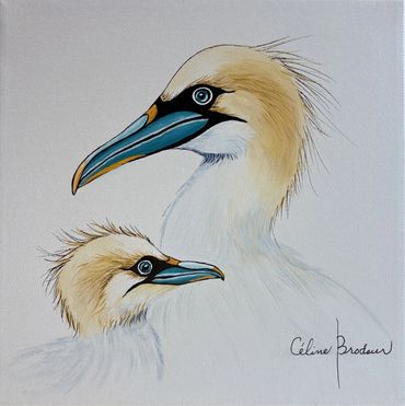 Fous de Bassan, Céline Brodeur artiste peintre