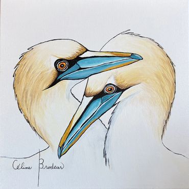 Fous de Bassan, Céline Brodeur artiste peintre