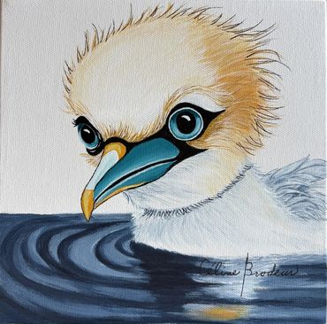 Fous de Bassan, Céline Brodeur artiste peintre