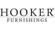 Hooker Furnishings logo with elegant black typography.