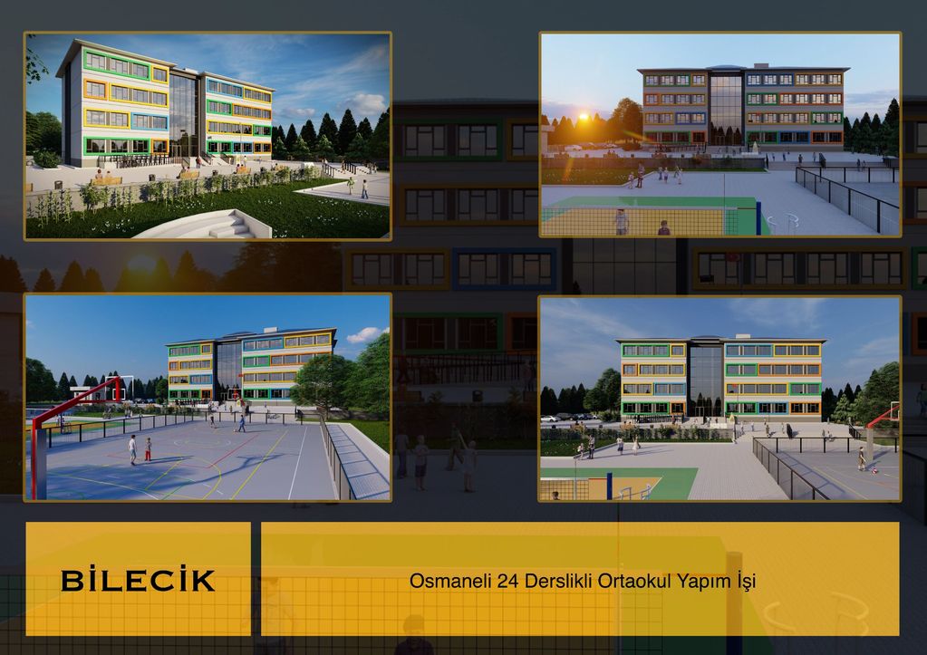 OSMANELİ 24 DERSLİKLİ ORTAOKUL YAPIM İŞİ