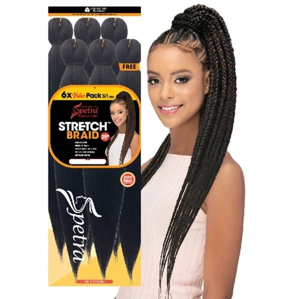 4 packs of either brand of braiding hair