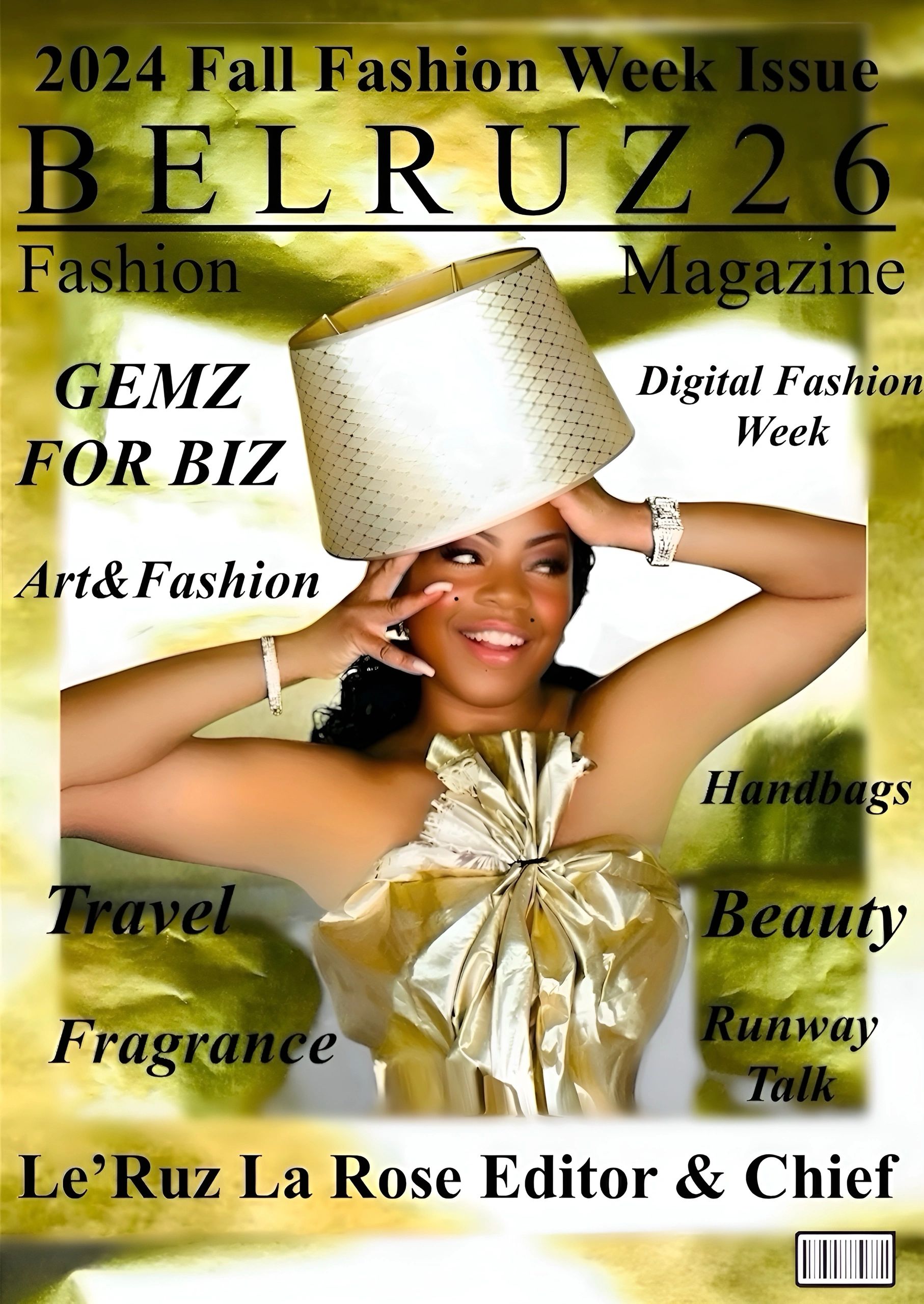BELRUZ 26 Fashion Week 2024 Magazine Cover Featuring Le’Ruz La Rose 