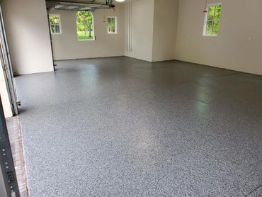 Garage Epoxy Flake Floor
