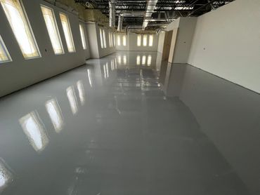 Solid Epoxy with High Wear Urethane Top Coat