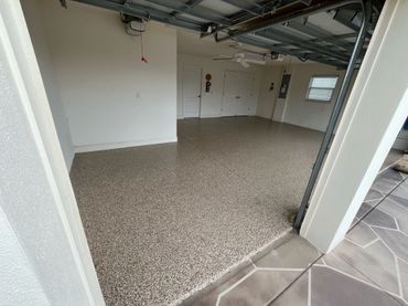 Garage Epoxy Flake Floor