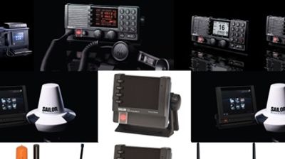 GMDSS radio equipment: VHF DSC, MF/HF, Inmarsat-C, NAVTEX, EPIRB and SART
