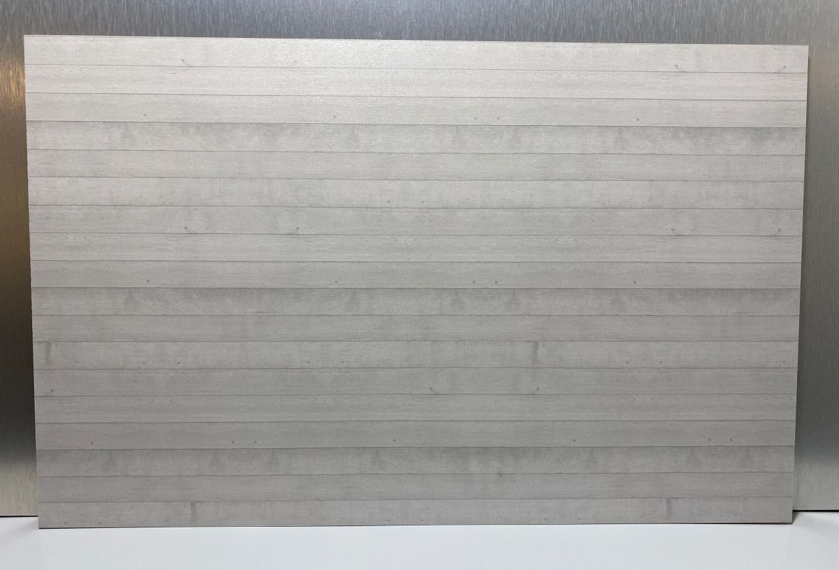 White Wood Strips MDF Print