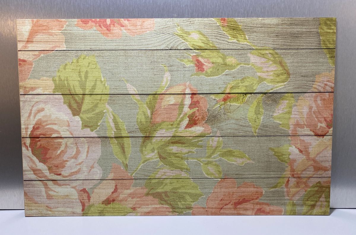 Floral Wood MDF Print