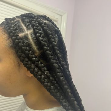 Jumbo box braids