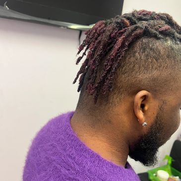 Locs retwist and styling