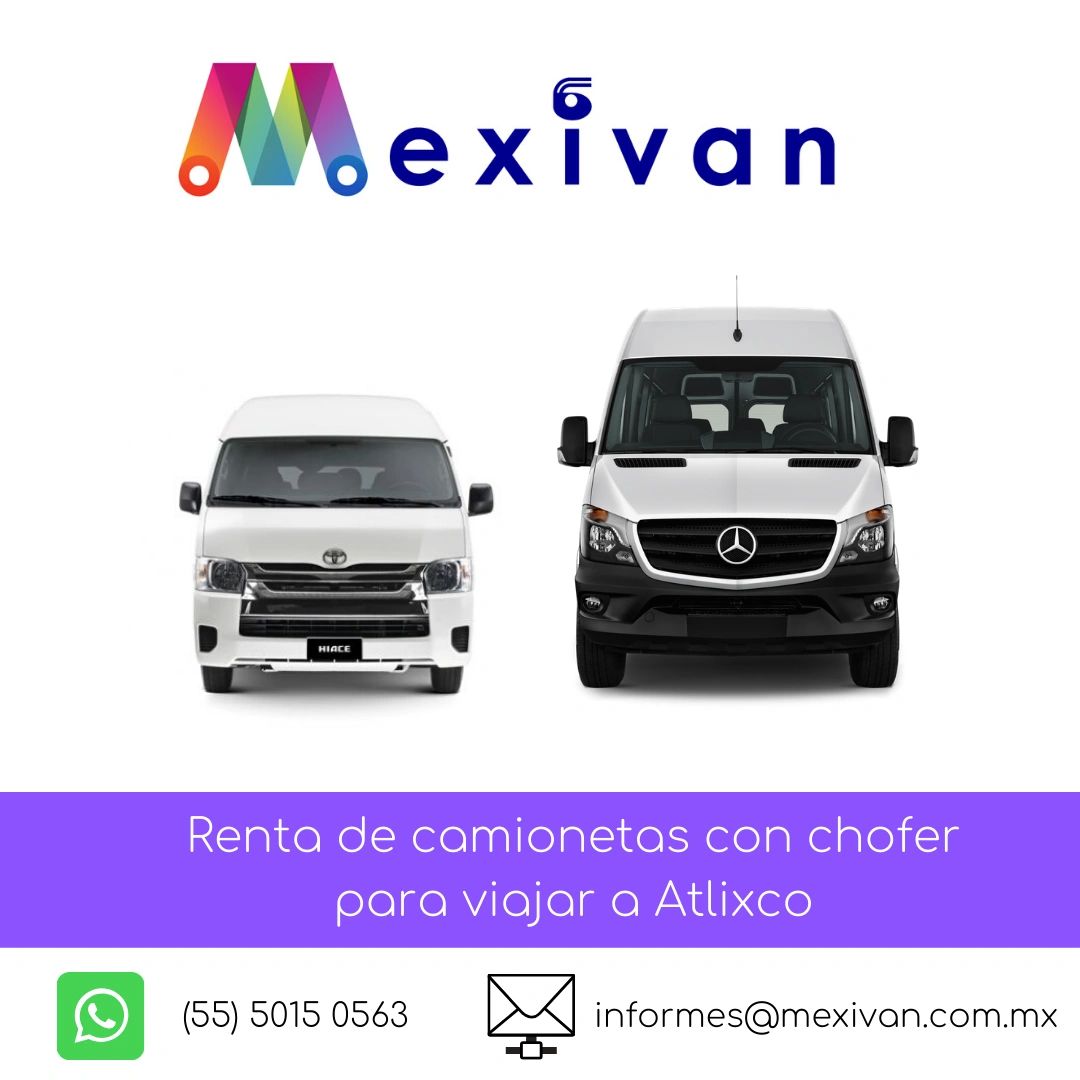 Renta de de turismo para tu viaje a Atlixco, Puebla