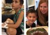 10/3/16 on left. 10/3/17 on right. One year with T1D. For his "diaversary" we had a party and told Super Lou's pancreas "THANKS FOR NOTHING."