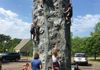 Climbing at Camptastic camp.  Camps are so great for Super Lou yet are so challenging for his parents to monitor his glucose and keep him safe.