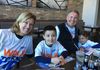 Post-walk brunch with Grandpa, Gigi and the Kallal Clan.