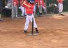 Super Lou playing his favorite sport this summer. His teammates got used to Mom checking his blood a lot so he didn't go low in that hot sun.