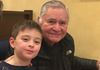 Super Lou and his Abuelo (having pancakes at OPH because T1D can't stop a kid from eating his favorite foods).