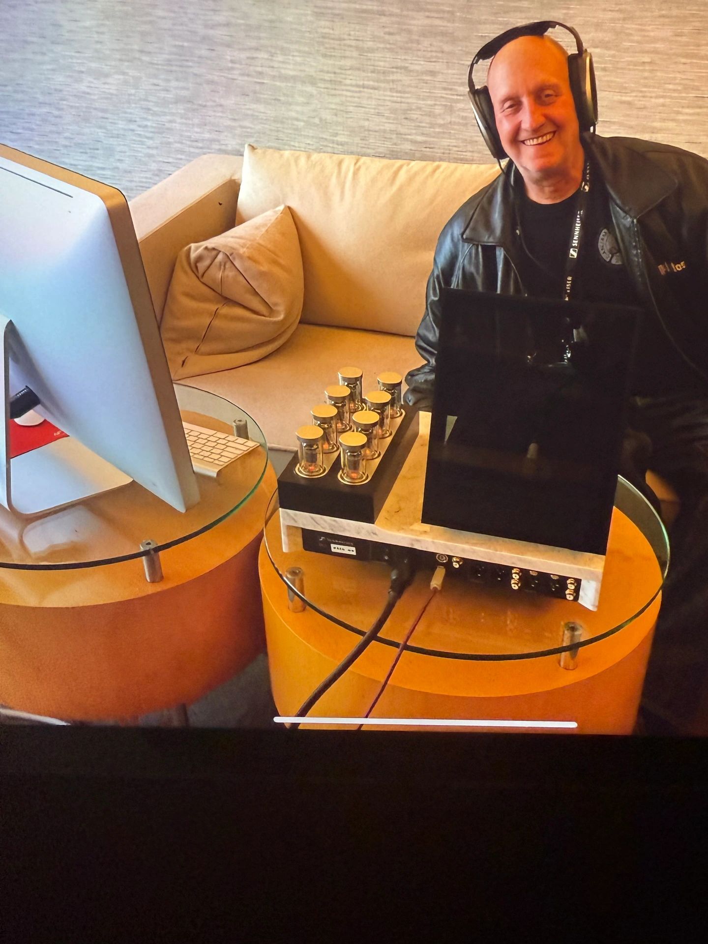 At the Singapore CanJam 2018 auditioning the new Sennheiser Orpheus headphones and headphone amplifi
