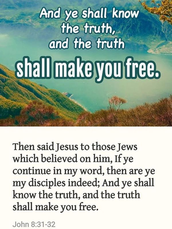 This is the good news that Jesus did what was planned. Believe in the truth and you will be free. 