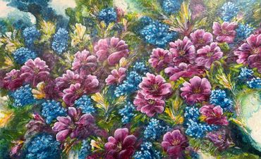 AVAILABLE: Floral art on canvas is 48" x 30"

Purchase for: $1,170