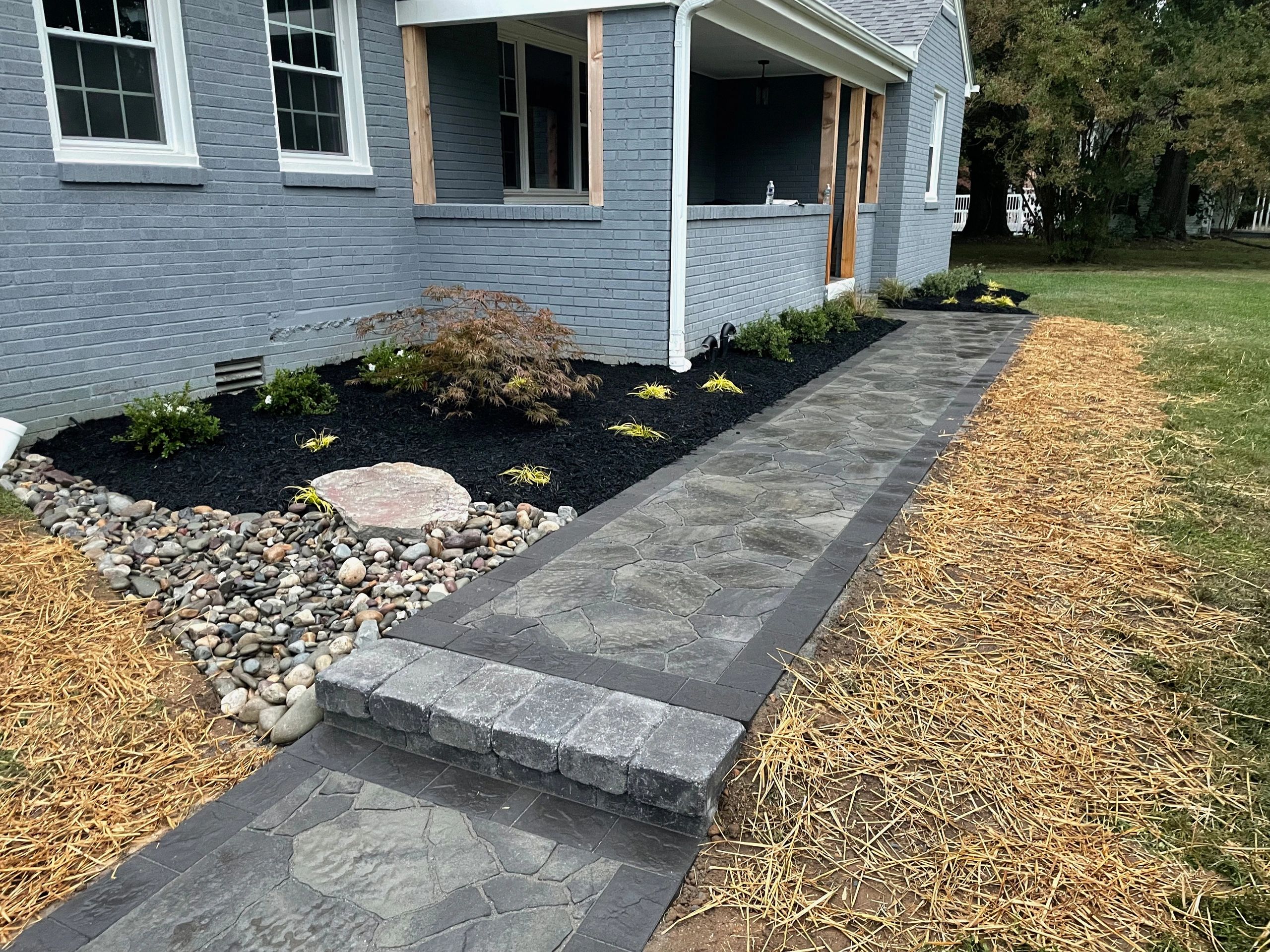 Irregular Paver Walkway