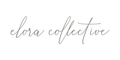 Elegant cursive logo reading 'elora collective'.