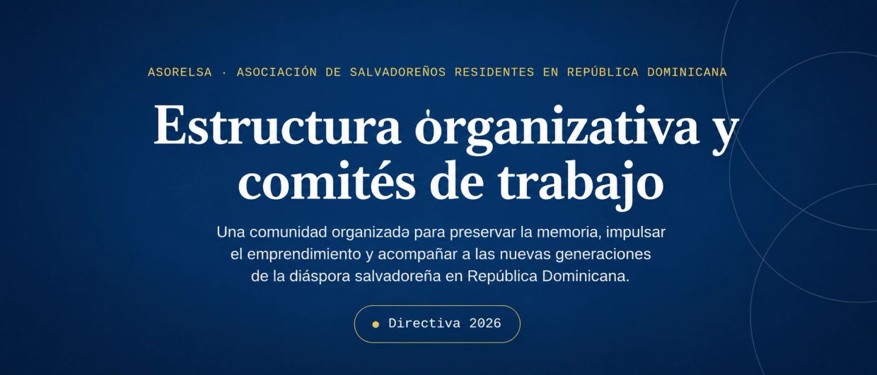 Estructura organizativa de ASORELSA en República Dominicana.