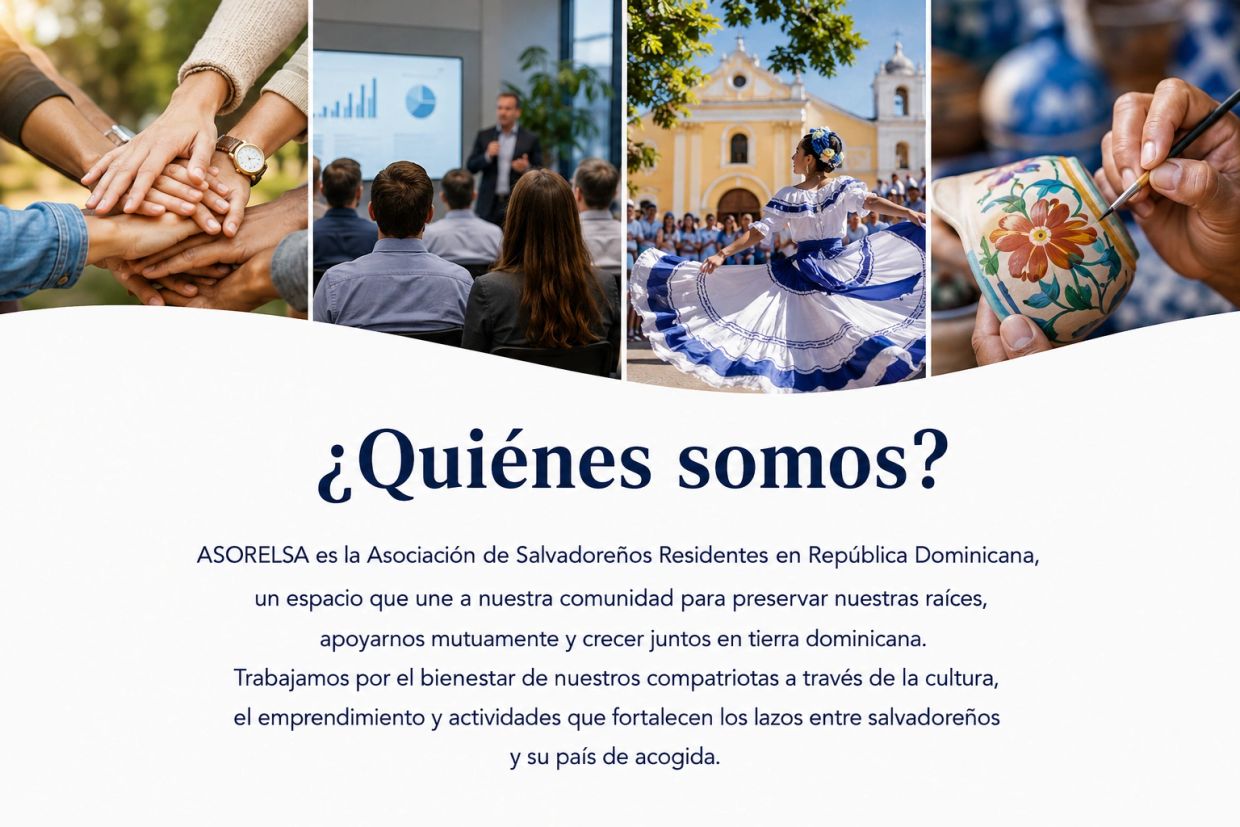 Información sobre ASORELSA, asociación de salvadoreños en República Dominicana.