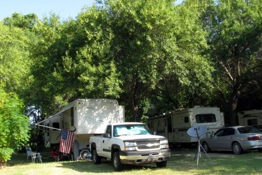 Large, spacious lots at Hidden Valley RV Park