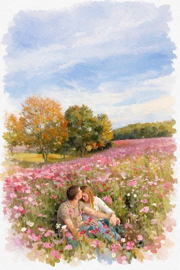 "Watercolor" treatment