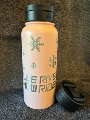 Triple insulated Water Bottle with Straw  Lid AND Flip Lid!  32 oz Large water bottle will keep drin