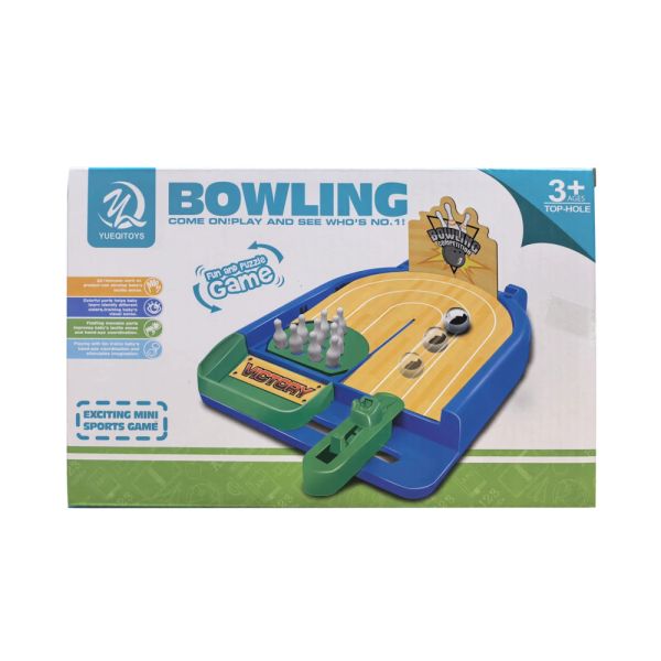 Mini tabletop bowling game for kids.