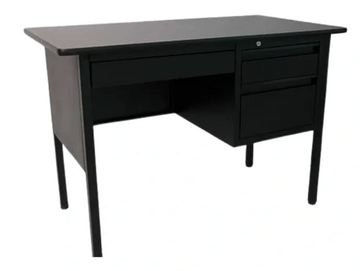 Escritorio secretarial con 2 gavetas lapiceras  y 1 gaveta de archivo con tablero de melamina.