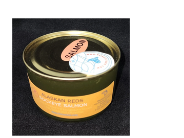 Alaskan Sockeye Salmon canned tail sections