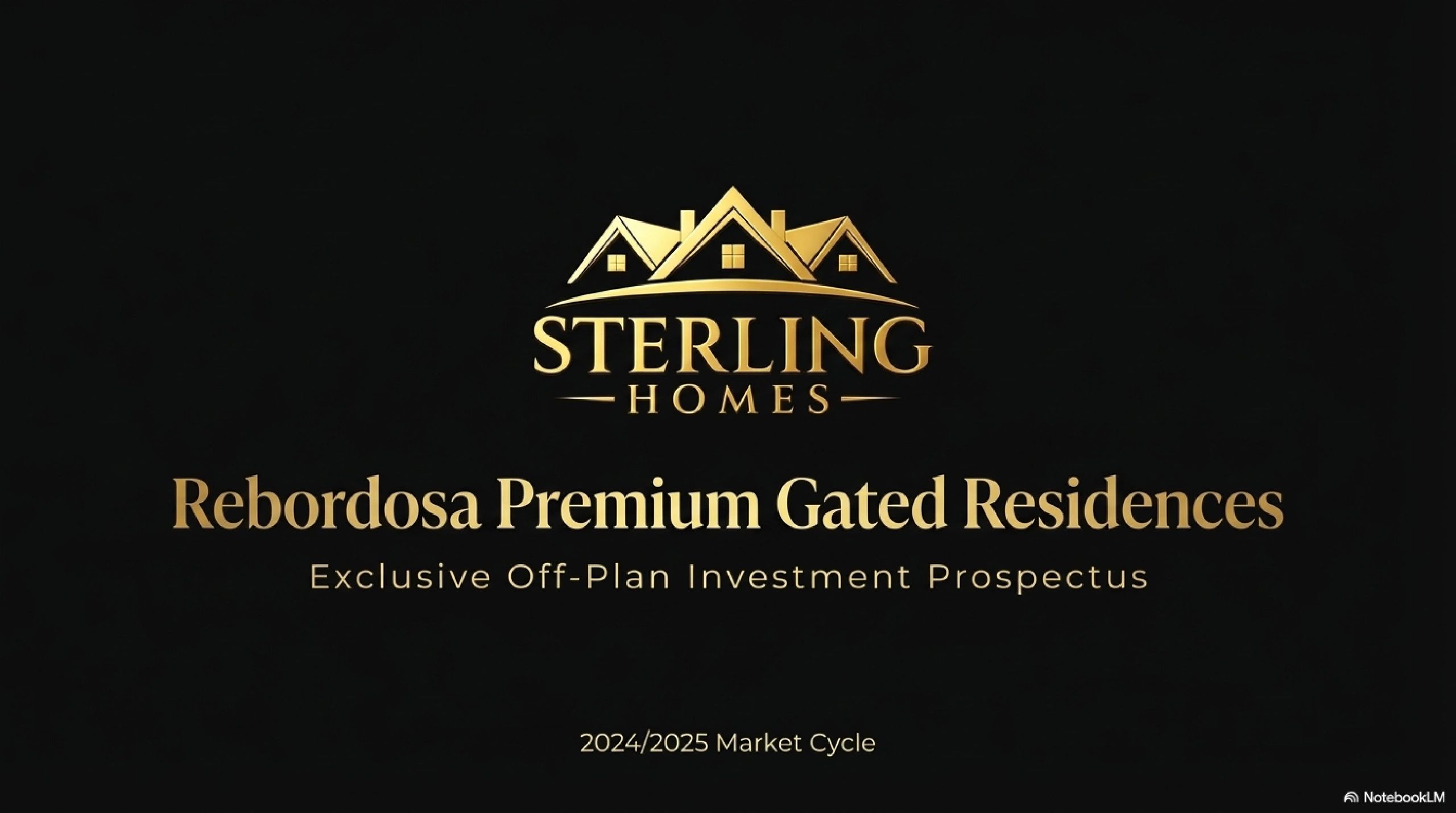 Sterling Homes presents Rebordosa Premium Gated Residences investment prospectus.