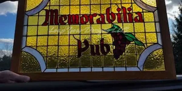 Custom Stained Glass Pub Sign