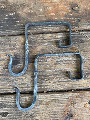 Hand-Forged Deck Rail Hooks