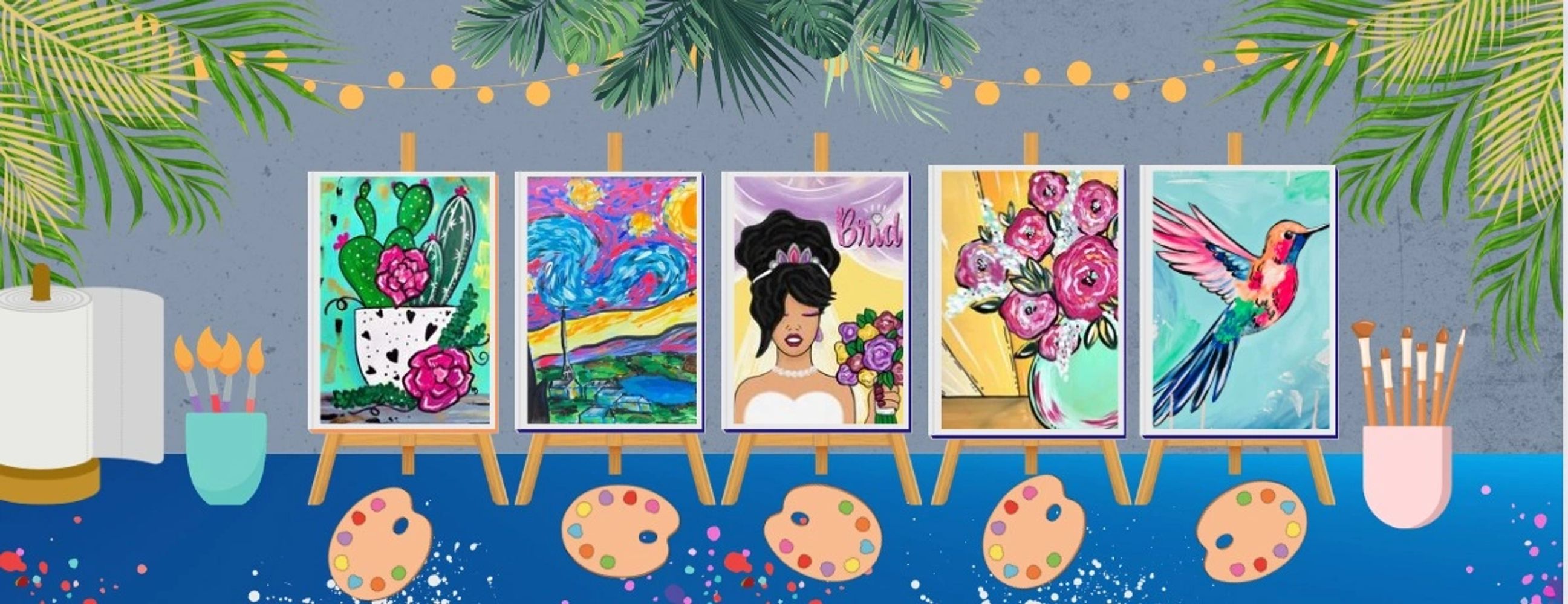 The Art Oasis Mobile Paint Party Studio. Paint Yourself Some FUN!