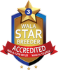 Brookside Labradoodles is a Worldwide Australian Labradoodle Association (WALA) Star Breeder