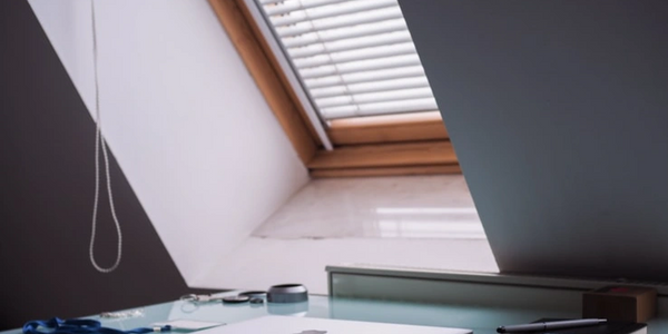 aluminium velux blind in office