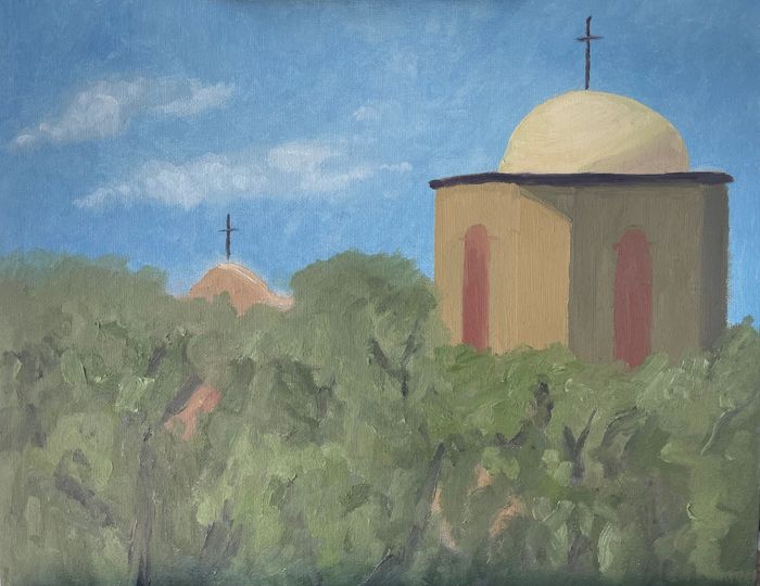11x14" OIL
All Souls Catholic church Sanford Fl