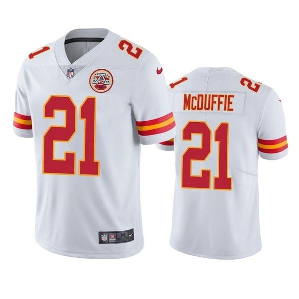 Kansas City Chiefs #21 Trent McDuffie White Game 2022 NFL Draft Jersey Men's