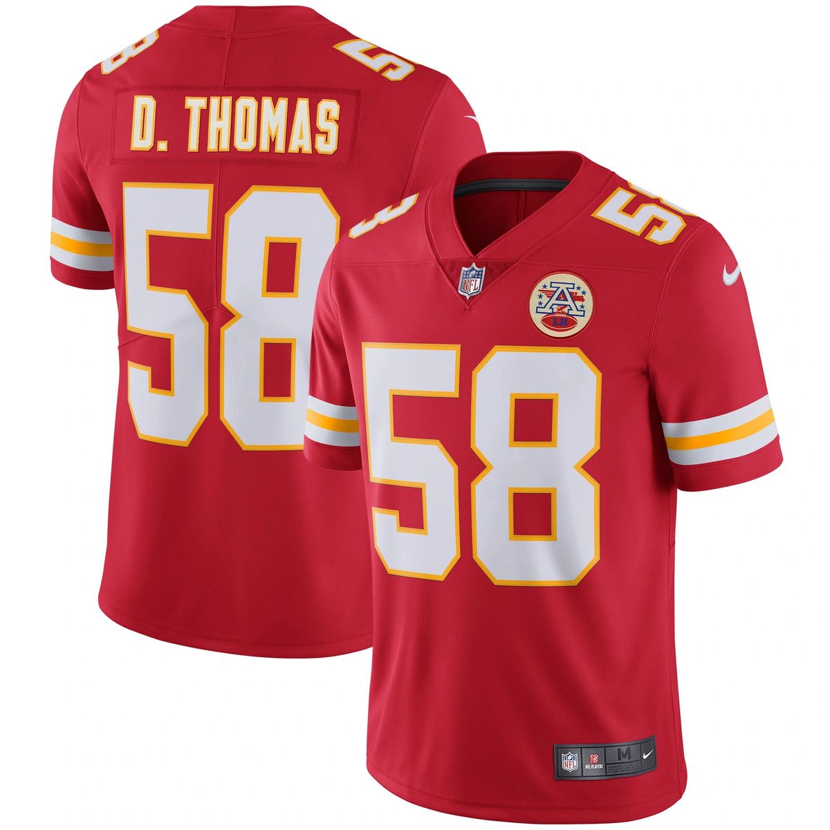 Kansas City Chiefs Derrick Thomas #58 Nike Men's NFL Retired Player Game  Jersey