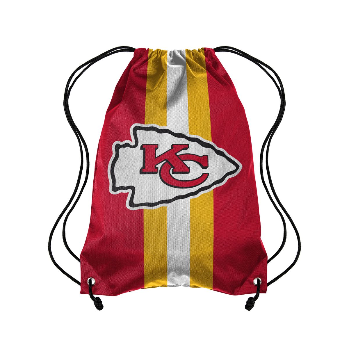 Kansas City Chiefs Team Stripe Drawstring Backpack