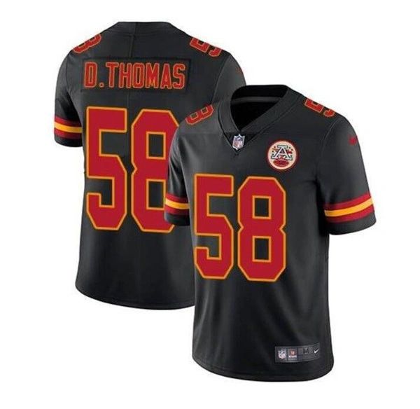 Nike Kansas City Chiefs No58 Derrick Thomas White Men's Stitched NFL Vapor Untouchable Elite Jersey