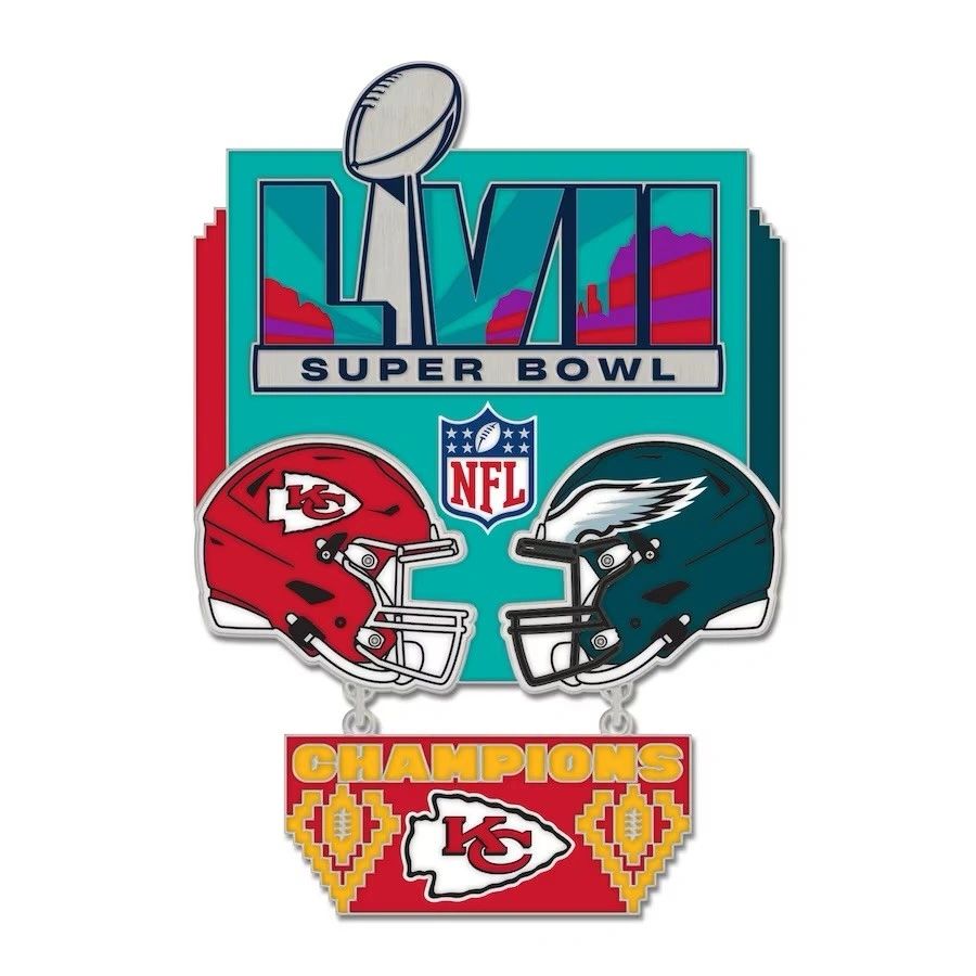 WinCraft Kansas City Chiefs vs. Philadelphia Eagles Super Bowl LVII Matchup  Collector's Pin